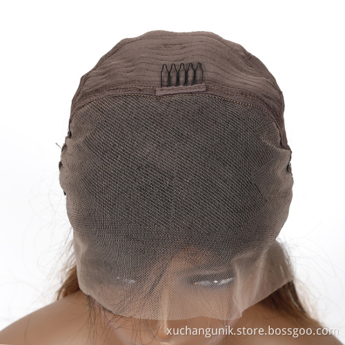 Uniky 1B 4 30 Blonde Brazilian Straight Lace Front Wig 13x4 Colored Ombre Human Hair Wigs Pre Plucked Remy Brown Lace Front Wig